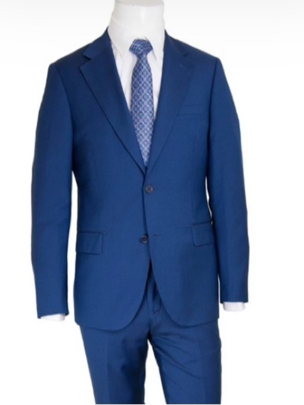 Italian Blue Young Men's Suit Jacket